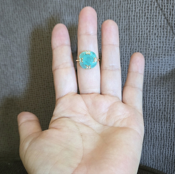 Shivam Amazonite Flower🏵 Ring💍 - NWT - Picture 3 of 16